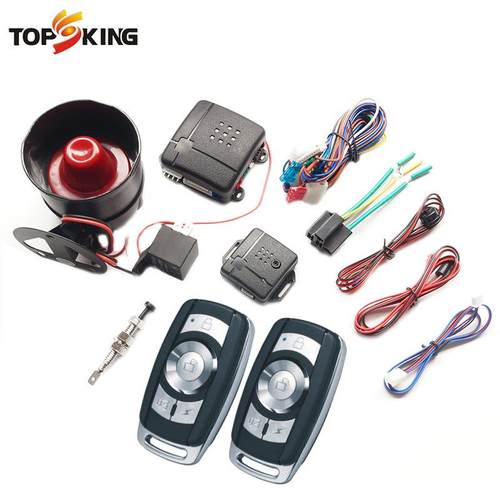 cr8143alarm2V汽载车防盗警报1器车防抢熄a火报警装置英文包装/西