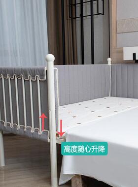铁艺儿童童床加床拼床大婴儿小床加宽拼接大床宝宝床边边床可调节