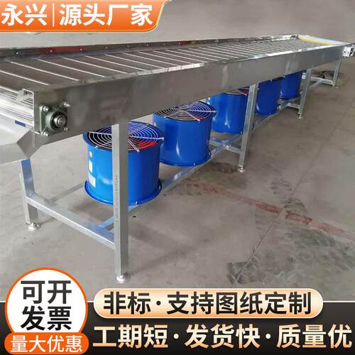 不锈钢网带输送快机流递包装输送传物动机耐输FND高温果蔬清洗送