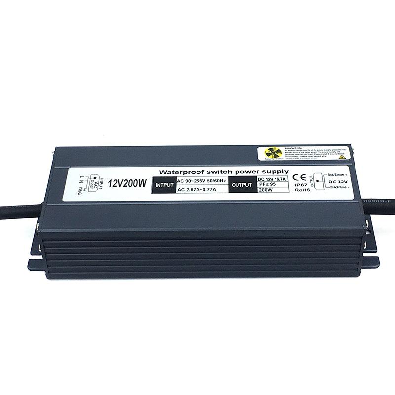 2V因200W高PF值防源水电LED防PCF水开关电源200W功率素全电压1电