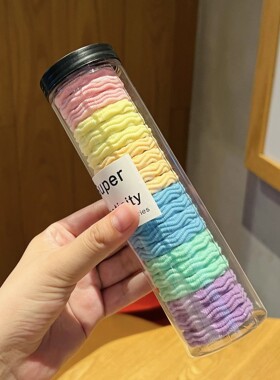 皮筋女扎头绳橡皮筋发圈加粗高弹力耐用学生黑色发绳皮套成人头饰