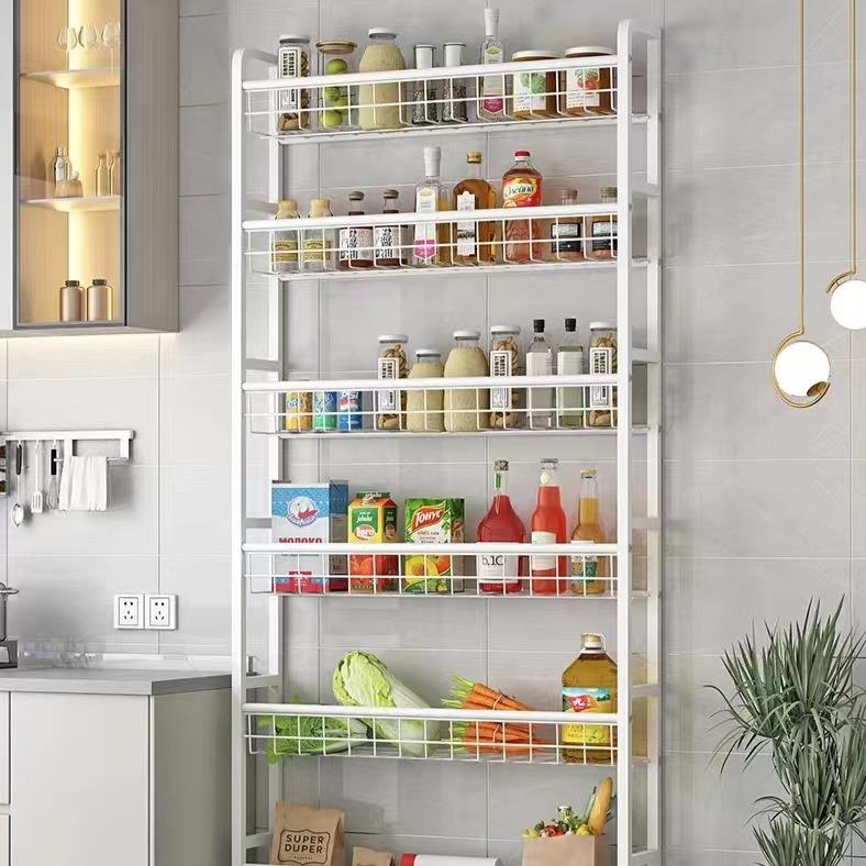 薄物架置门后书架架收45268纳架落地多层款墙上架子缝隙收纳极窄