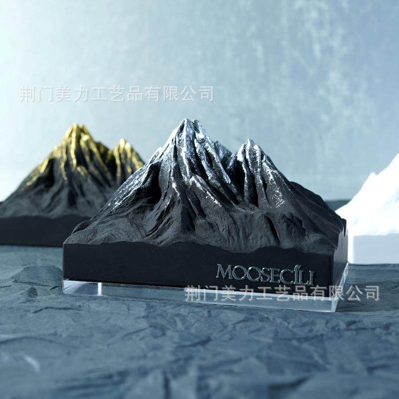 新款直销阿尔卑斯雪山扩香石无火香薰桌面衣柜卧室男女生日礼物金