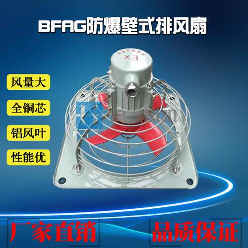 防爆排风扇BFAG-300/220V0.12KW方形防爆壁式排风扇可带百叶