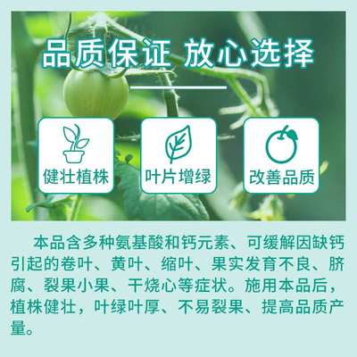 国光安盖氨基酸钙水溶肥料钙肥防裂果果树蔬菜中量元素叶面肥