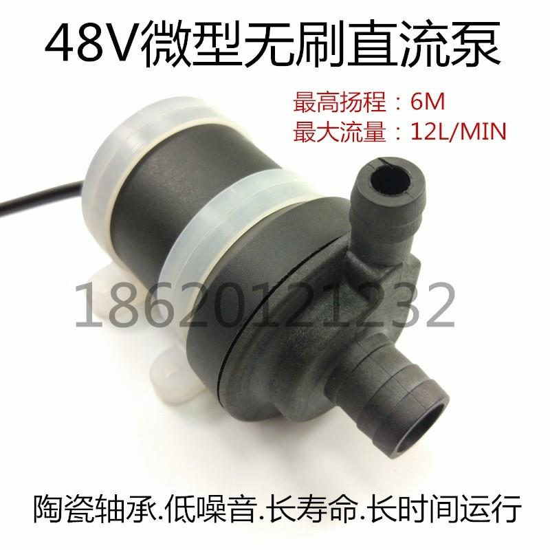 无刷泵 直流无刷水泵 微型水泵 无刷马达 超静音 48V 潜水泵 泵