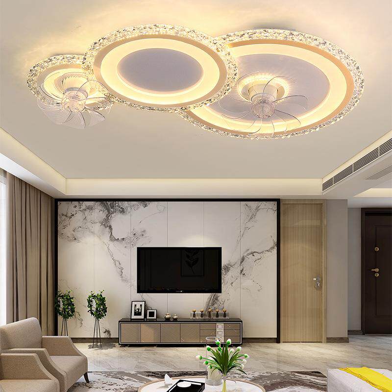 新款客厅主摇头风扇灯简约现代创意大厅餐厅书房吸顶灯卧室灯具