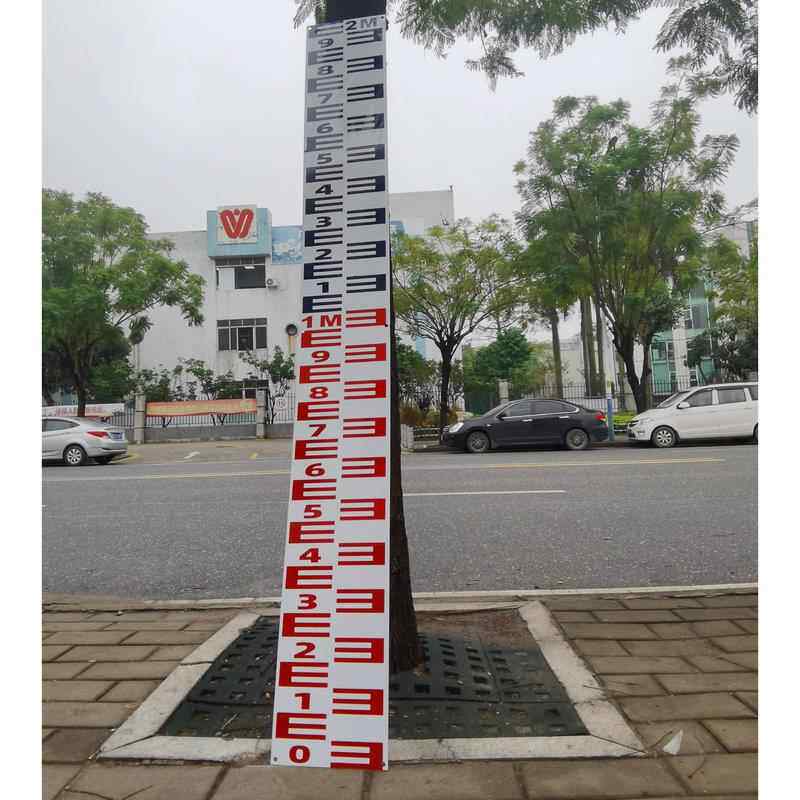 铝金河水位尺道水尺定制圆柱形搪瓷不合锈SME水库测钢量水利水文