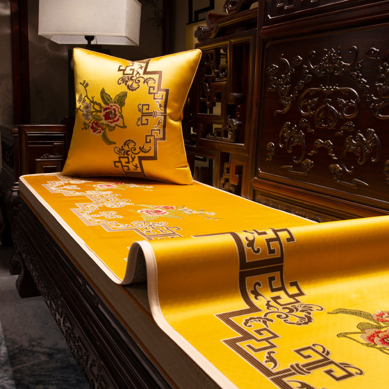 中式沙发垫高档四季通用防滑红木坐垫套罩盖布轻奢家用靠背巾定制