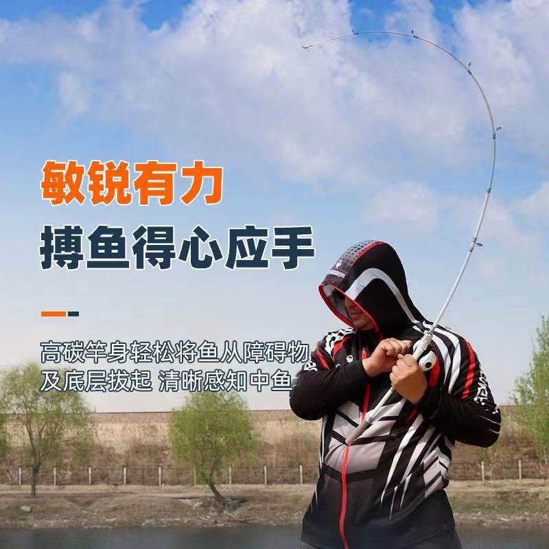 新款直销路亚竿套装碳素泛用竿海竿抛投远投枪柄直柄竿纺车轮水滴