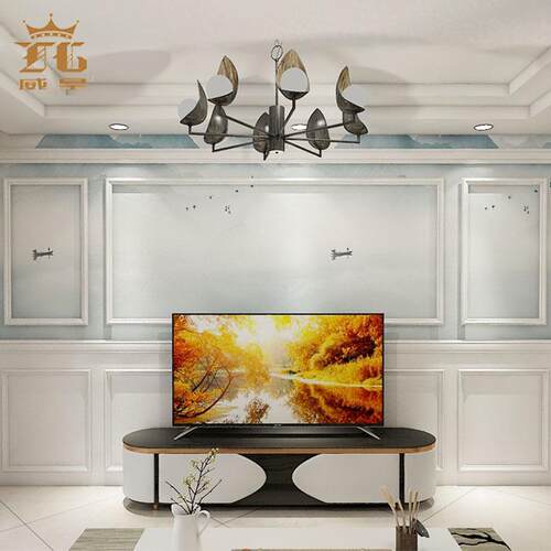 厂FHX型线家实木欧式客厅电视背景墙装饰造边框原木相框现代条简
