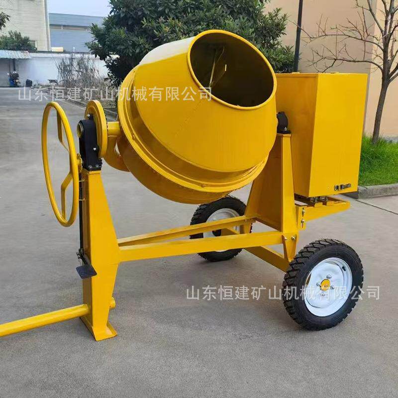 滚筒混凝土搅拌机 可移动两轮四轮350型小型水泥砂浆搅拌机厂家