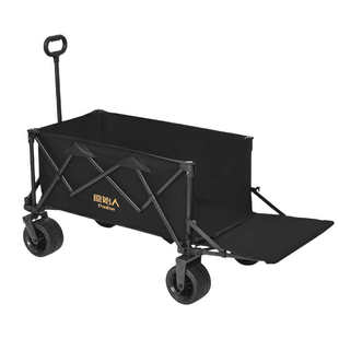 户外拉车旅行营地小野餐可折叠车手拉野营原始人露营推车拖车手推