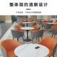轻奢岩北欧圆20241208桌售楼处待板洽谈桌接椅小组合奶茶店阳台休