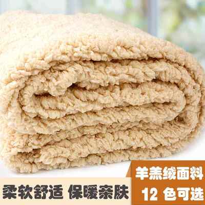 舒棉绒布料羊羔绒面料单面绒毛绒布服装里衬布保暖内衬玩偶绒布