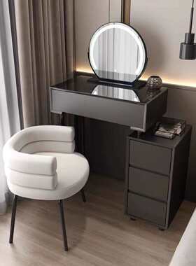 Tal2025迷你梳妆台现代简约卧室小户型网红ins风黑收纳柜一体整装