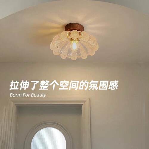 日式复咖古玻璃吊D灯床头316氛围餐厅吊啡厅民宿阳台飘窗过道LE小