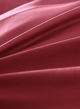 RI简0四季款约素色F756M68M酒红色T单品床单纯棉纹活性印斜染纯色