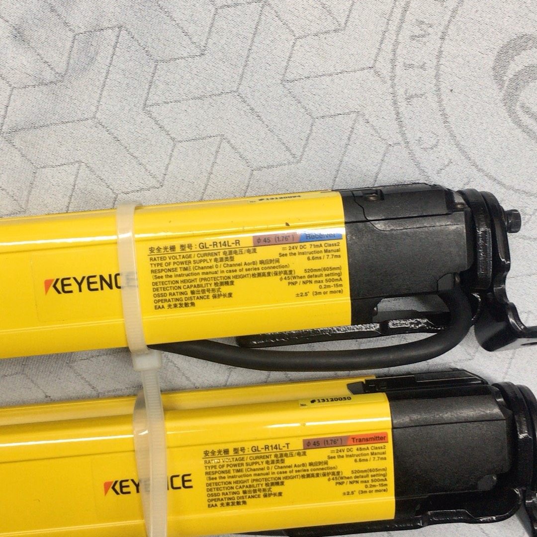 基恩士安全光栅 GL-R14L-T GL-R14L-R  拆