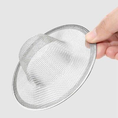 2Pcs Bathroom Drain Filter Anti Clogging Stainless Steel