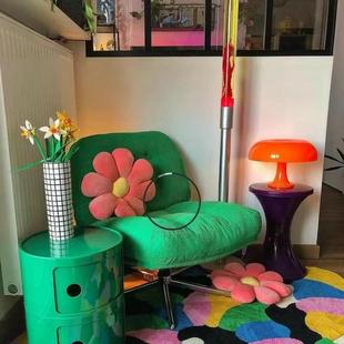 懒人小沙计椅656杜威林格休闲椅可厅旋转客小户发型设师中古单人