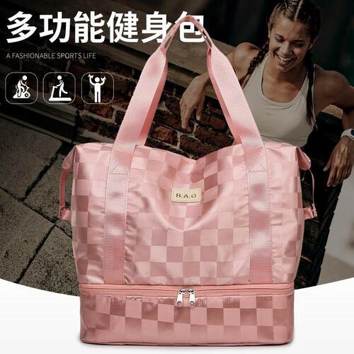 新款旅行包大容量女短途外出待产收纳袋轻便套拉杆折叠行李包