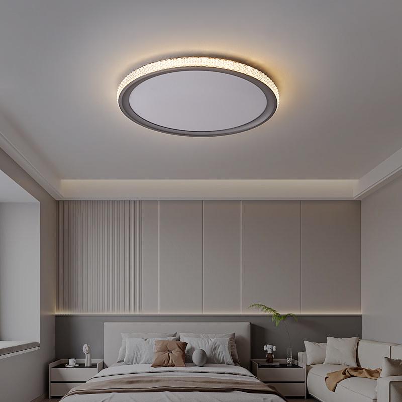 卧室灯2025年简约新款超薄护眼书房间灯北欧创意圆形高级感吸顶灯