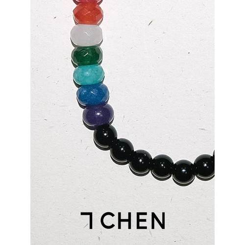 7CHEN 权志龙同款黑曜石手串小众设计感轻奢手链情侣男女款手饰