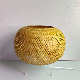 新中式竹艺落地灯客厅复古日式东南亚简约创意装饰卧室竹编台灯