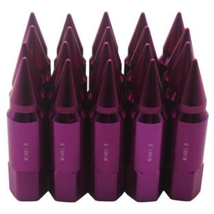 汽车配件 轮辋 20个M14X1.5尖钉延长60MM铝调谐器耳片螺母车轮