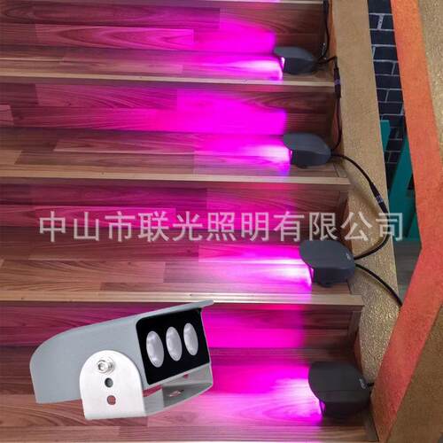LED步道灯户外栈道灯台阶灯6W龟背地埋灯DMX512外控侧发光埋地灯