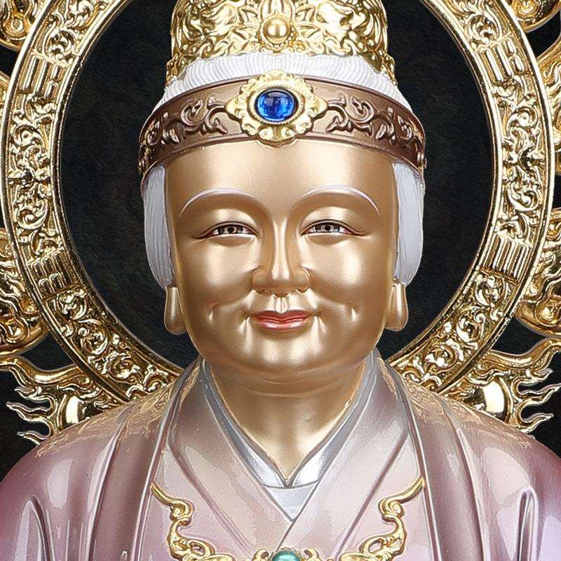 黑妈妈像仿汉白玉坐骑狐狸铁刹山黑老太太神像东北四大家族