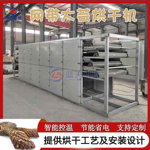 网带式大芸烘干机肉苁蓉地精片除湿干燥机金笋寸芸烘干设备