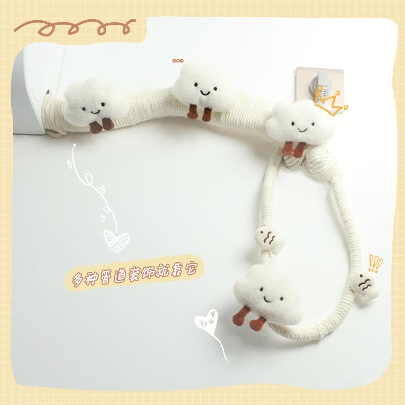 空调管子装饰装饰麻绳宿舍壁饰