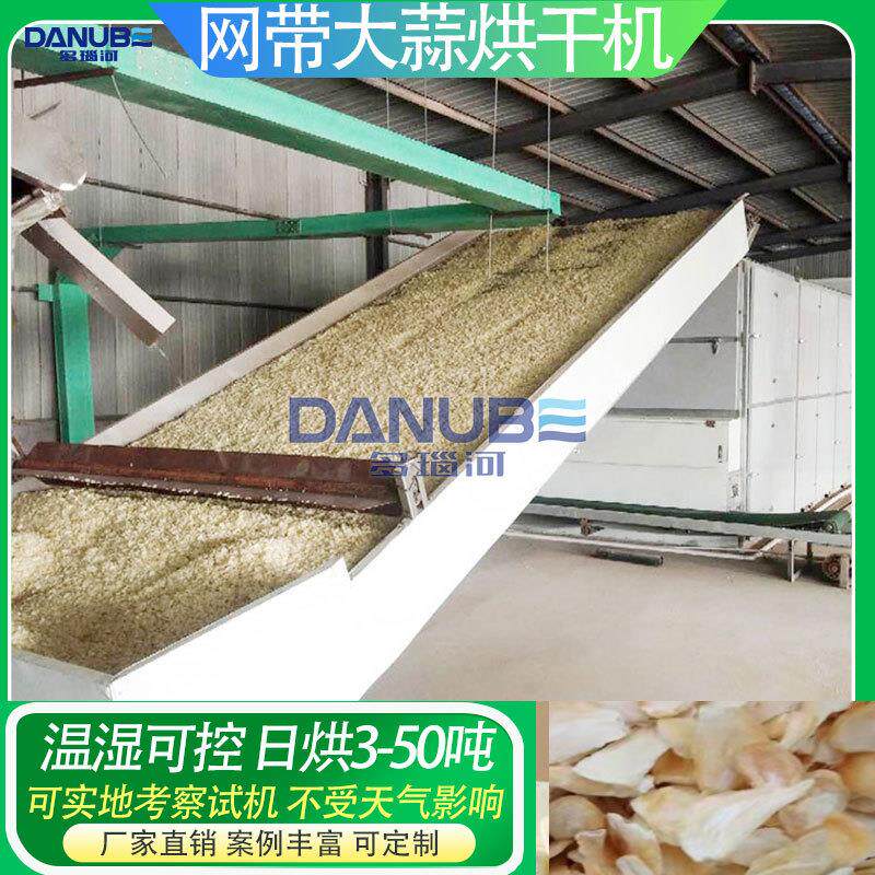 大蒜烘干机 大蒜分瓣剥皮清洗切片脱水烘干生产线 大蒜片烘干设备