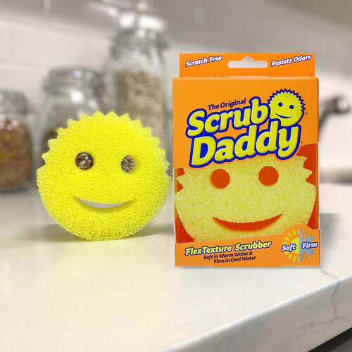 美国进口Scrub Daddy笑脸经典魔力海绵擦多功能厨房清洁擦洗碗擦