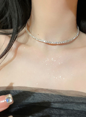 蝴蝶结夸张珍珠项链小众气质项链