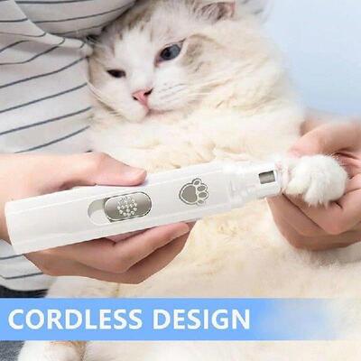 Electric Dog Nail Trimmer Dog Nail File Rechargeable Light