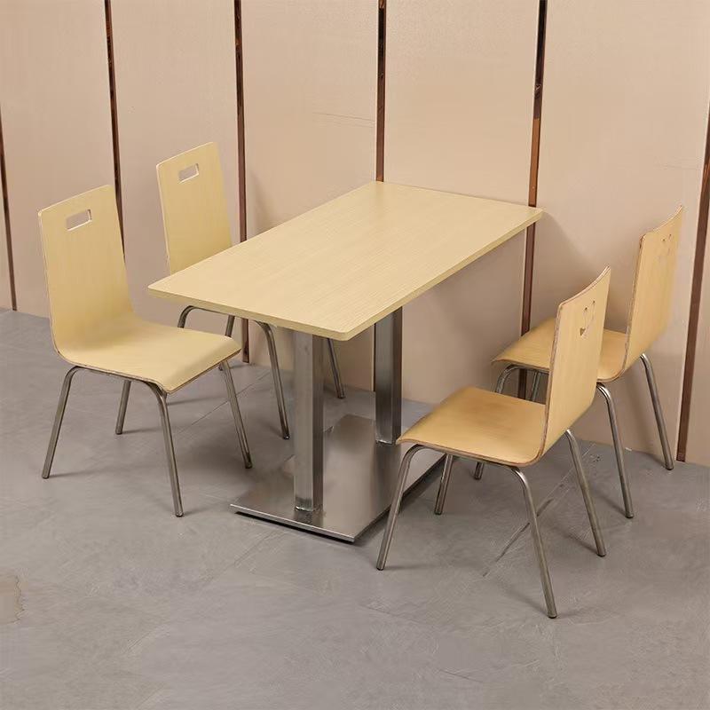 快餐店靠背椅商用餐厅小吃店餐桌椅商用食堂餐厅凳子凳子靠背椅