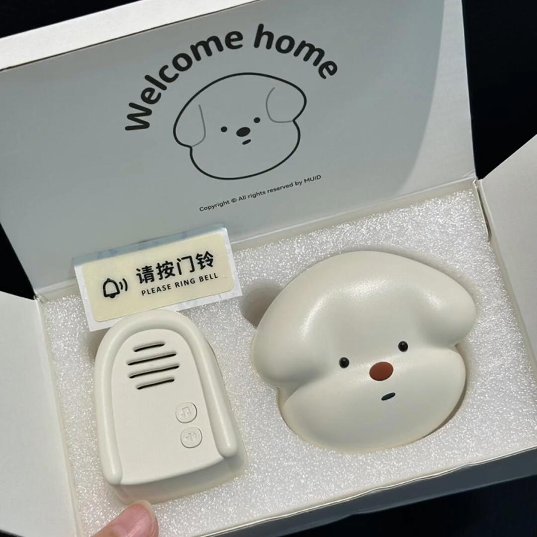 门铃家用无线卡通自发电远距离老人入户门钟呼叫器可爱多音量