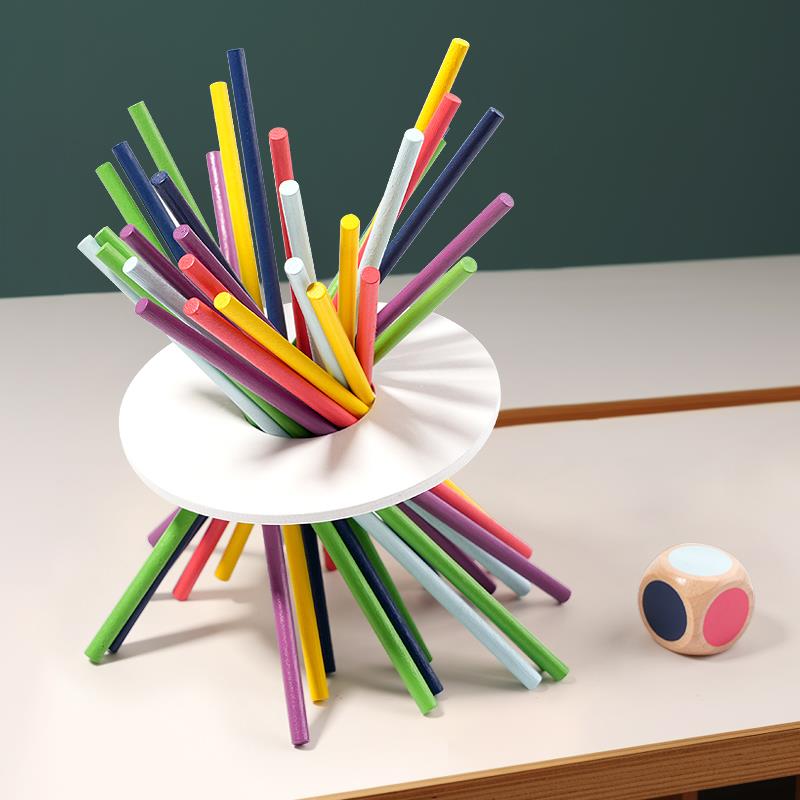 抽搭木棍桌游儿童游戏棒亲子互动3到6岁玩具幼儿园大班中班益智区