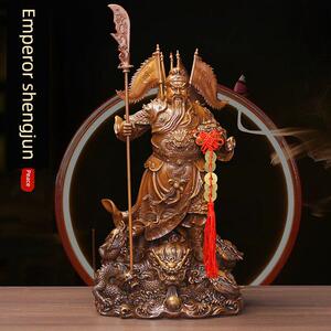 关羽带来财富和宝藏关公雕像吴财富关二业饰品财神家敬客厅店礼品