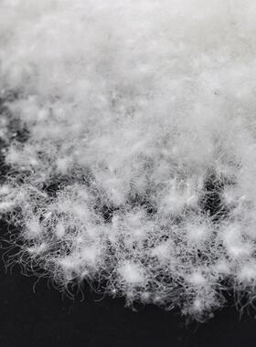 90白鹅绒厂家直销XNW羽国松水洗鹅绒高蓬清洁制衣服标装标绒一斤