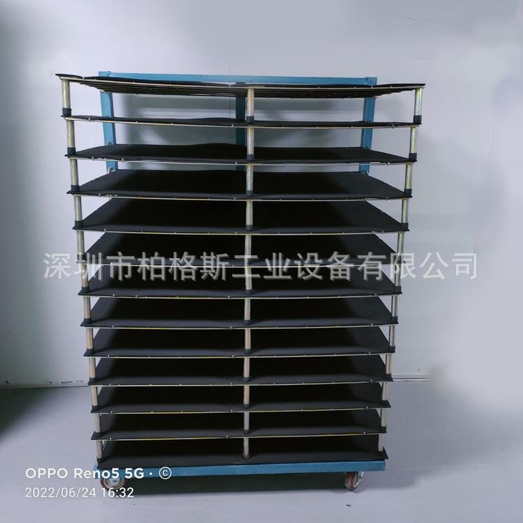 千层架车间移动工具架周转车晾干架子丝印干燥架不锈钢翻转晾晒车