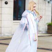 高档成人电动步防护透明雨车衣女全身连徒体男式 户外防雨服自行车