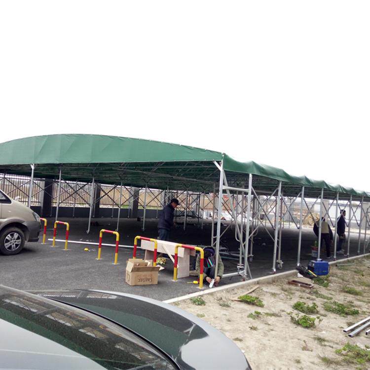 大型电动推拉雨蓬移动仓库帐蓬厂家直销户外伸缩折叠活动遮阳棚