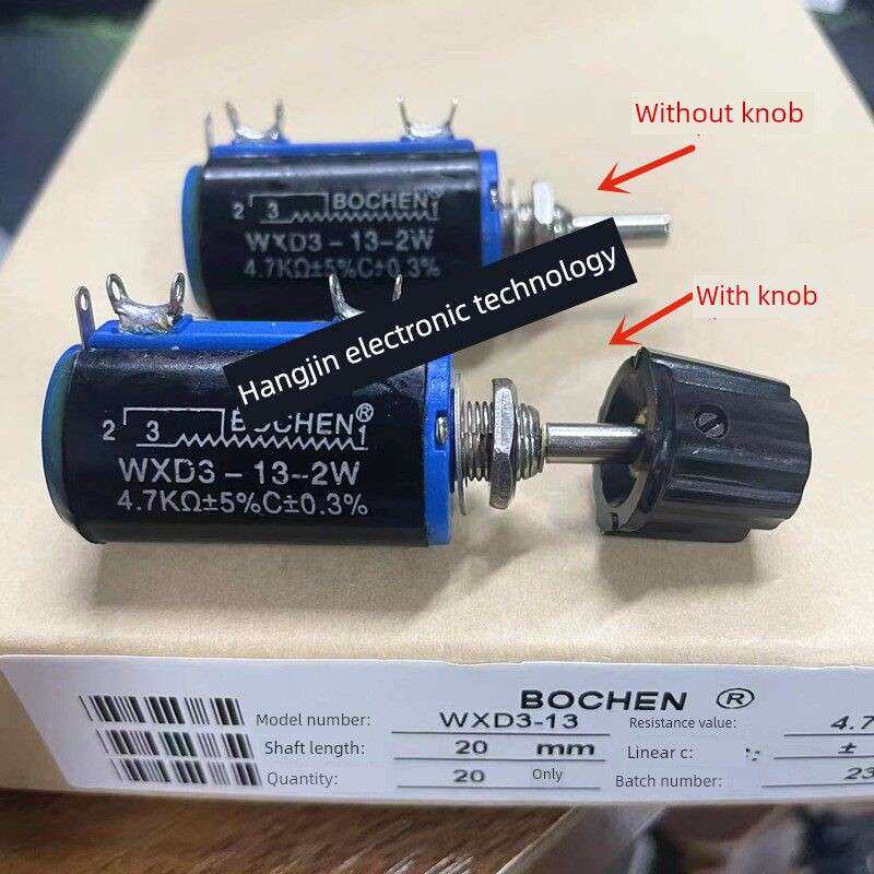 全新Wxd3-12 1K 2.2K 3.3K 4.7K 10K 22K精密多圈线绕电位器5圈