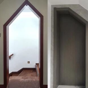 异形门木门室内门卧室家用房间套装 门实木复合门实木门弧形门