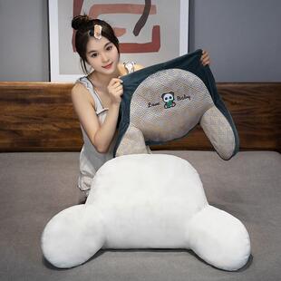 夏季凉席床头靠垫宿舍床上玩手机靠枕床上软包护腰大靠背睡觉抱枕