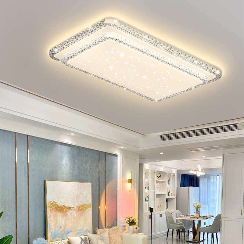 卧室灯led吸顶灯北欧轻奢水晶主卧灯温馨浪漫房间灯具2025年新款